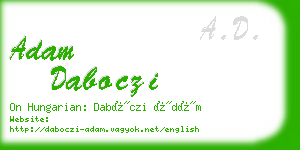 adam daboczi business card